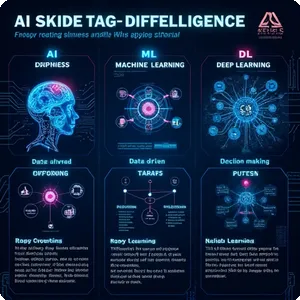 Khám phá sự khác biệt giữa AI, ML và DL
