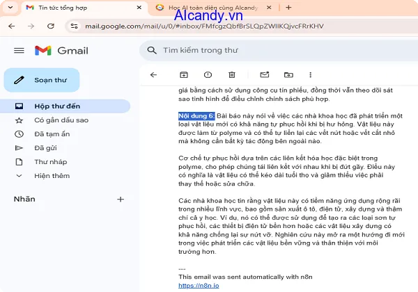 aicandy_giai_phap_tu_dong_tong_hop_noi_dung_vnexpress_bang_n8n_ket_qua_gmail